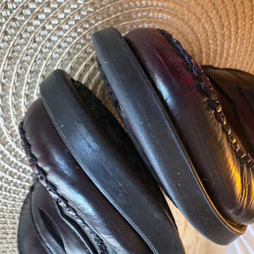 Weejuns Bass Peggy Slip On Mule Loafer Flats Burgundy Women 5 - Picture 7 of 14